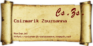 Csizmarik Zsuzsanna névjegykártya